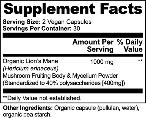 Lion's Mane Mushroom - vitanok